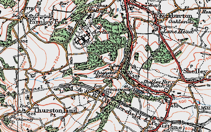 Old map of Boothroyd Wood in 1924