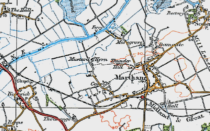 Old map of Thunder Hill in 1922