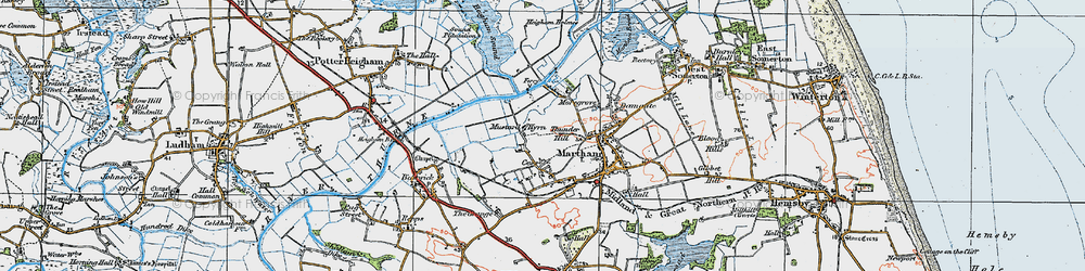 Old map of Thunder Hill in 1922