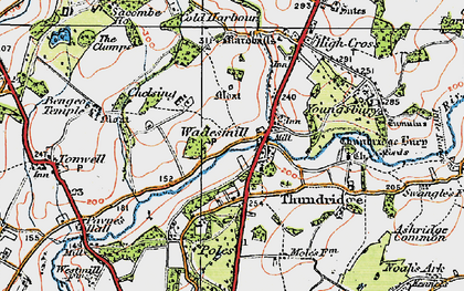 Old map of Thundridge in 1919