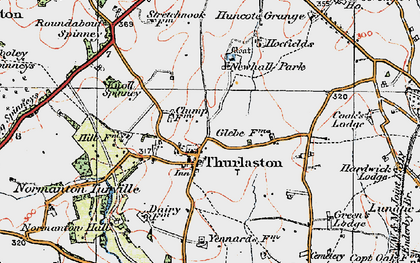 Old map of Alder Hall in 1921