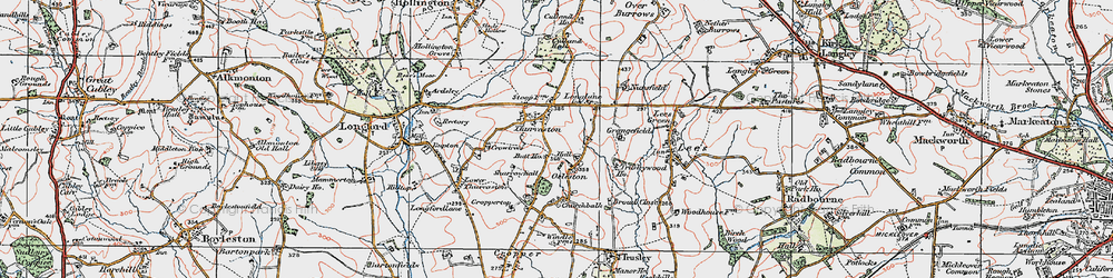 Old map of Butt Ho in 1921