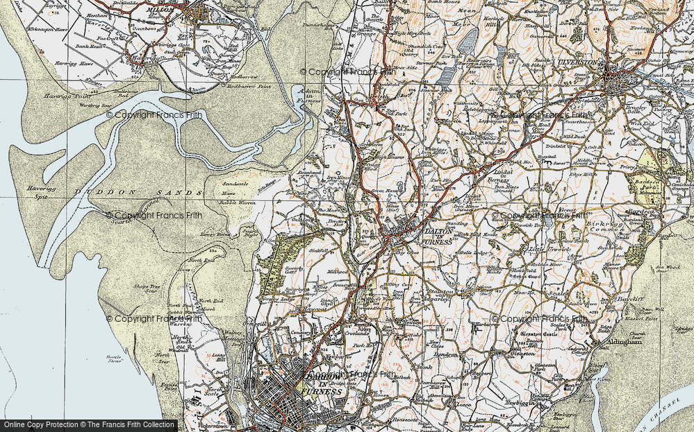 Old Map of Thwaite Flat, 1925 in 1925