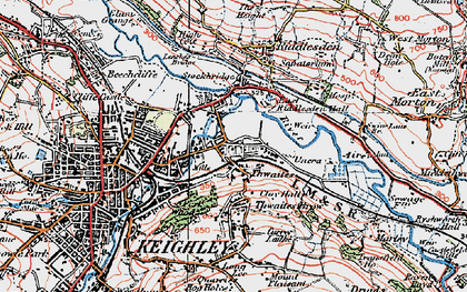 Old map of Thwaites in 1925