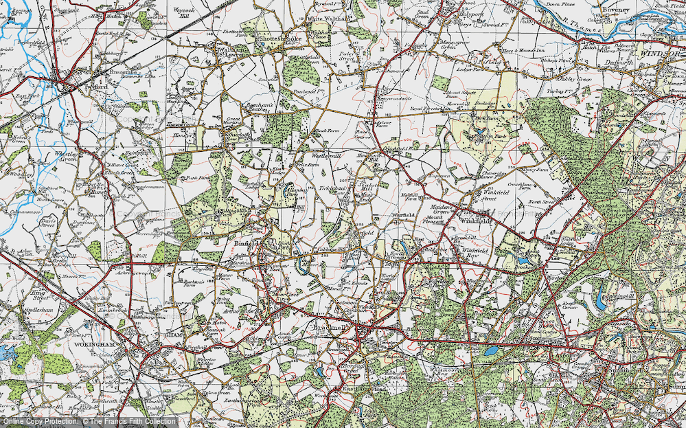 Old Map of Tickleback Row, 1919 in 1919