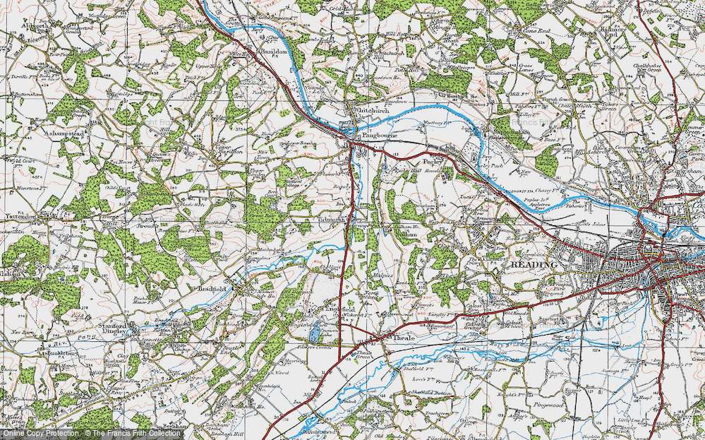 Old Map of Tidmarsh, 1919 in 1919