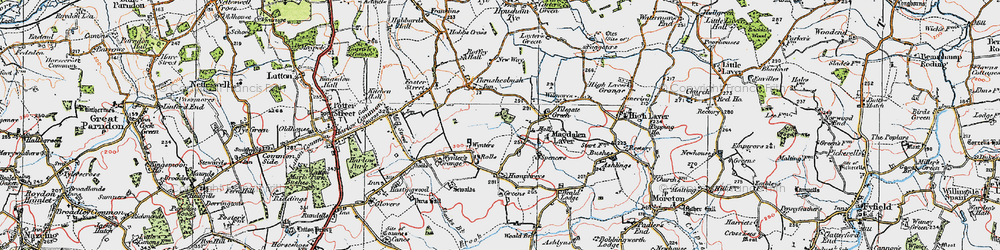 Old map of Tilegate Green in 1919