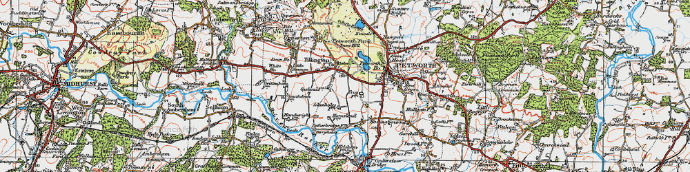 Old map of Tillington Ho in 1920