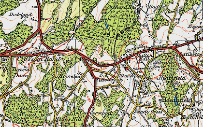 Old map of Tilsmore in 1920