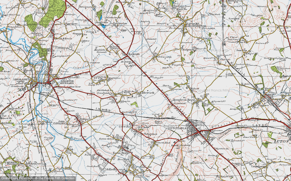 Old Map of Tilsworth, 1920 in 1920