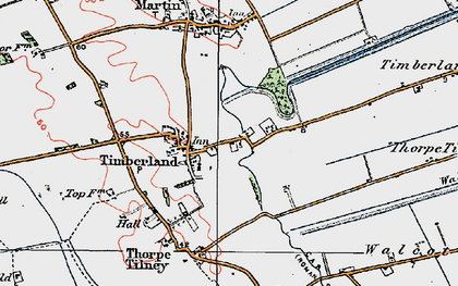 Old map of Timberland in 1923