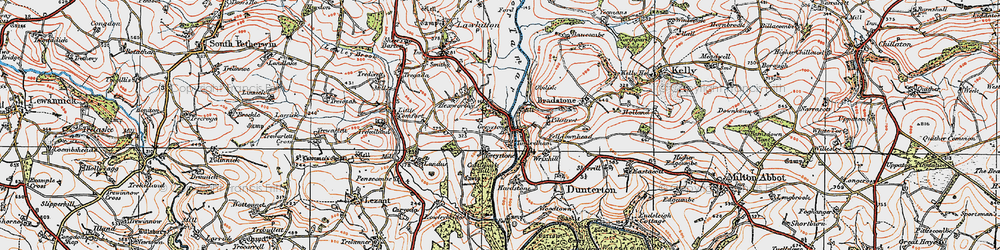 Old map of Timbrelham in 1919