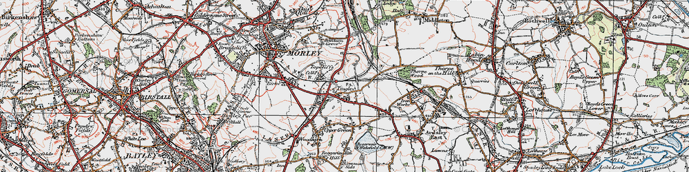 Old map of Tingley in 1925