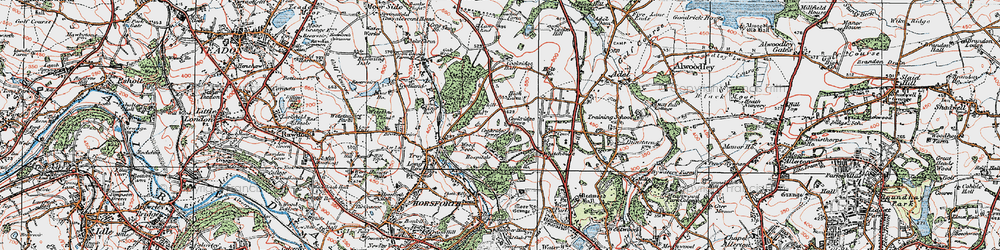Old map of Tinshill in 1925