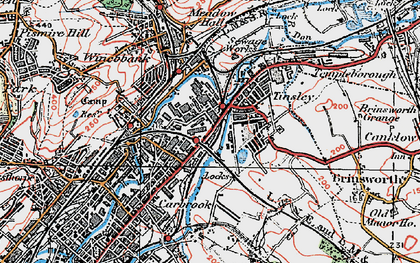 Old map of Tinsley in 1923