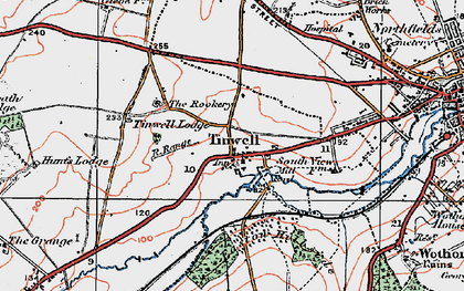 Old map of Tinwell in 1922