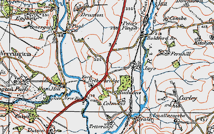 Old map of Tipple Cross in 1919