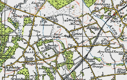 Old map of Tiptoe in 1919