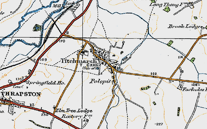Old map of Titchmarsh in 1920