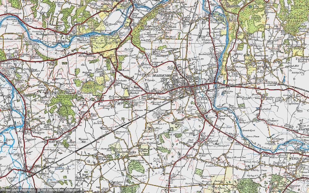 Old Map of Tittle Row, 1919 in 1919