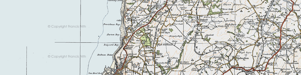 Old map of Tivoli in 1925