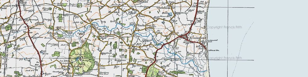 Old map of Toad Row in 1921