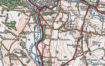 Old map of Toadmoor in 1921