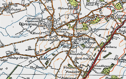 Old map of Tockington in 1919