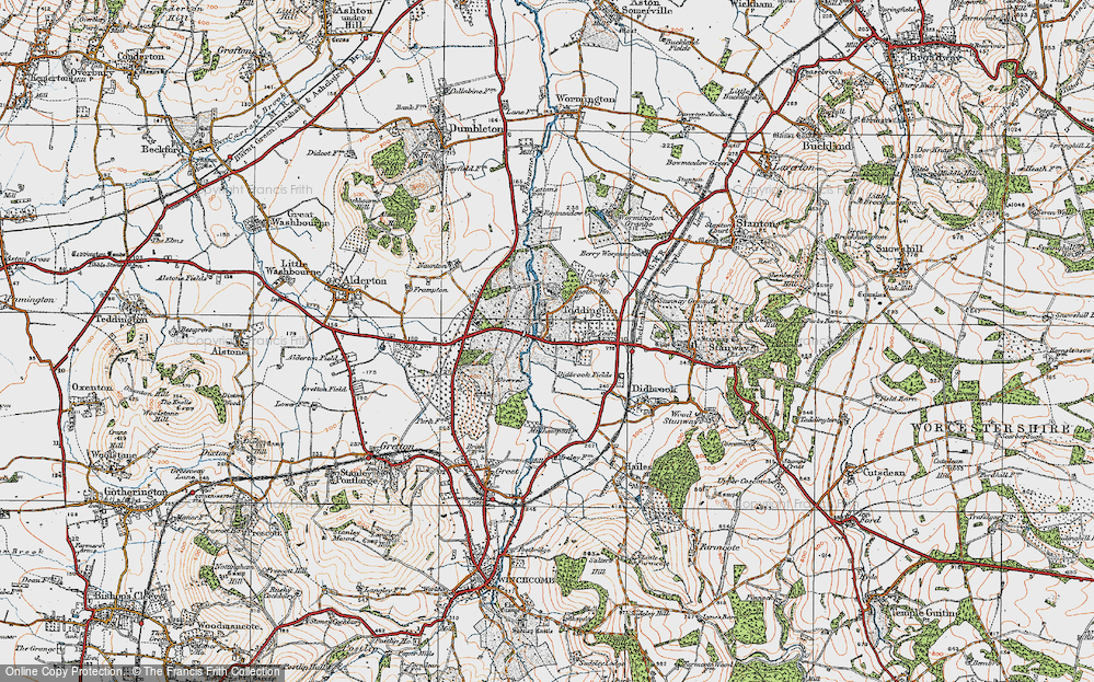 Old Map of Toddington, 1919 in 1919