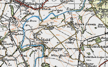 Old map of Todhills in 1925