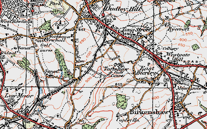 Old map of Toftshaw in 1925