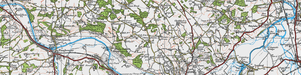 Old map of Tokers Green in 1919