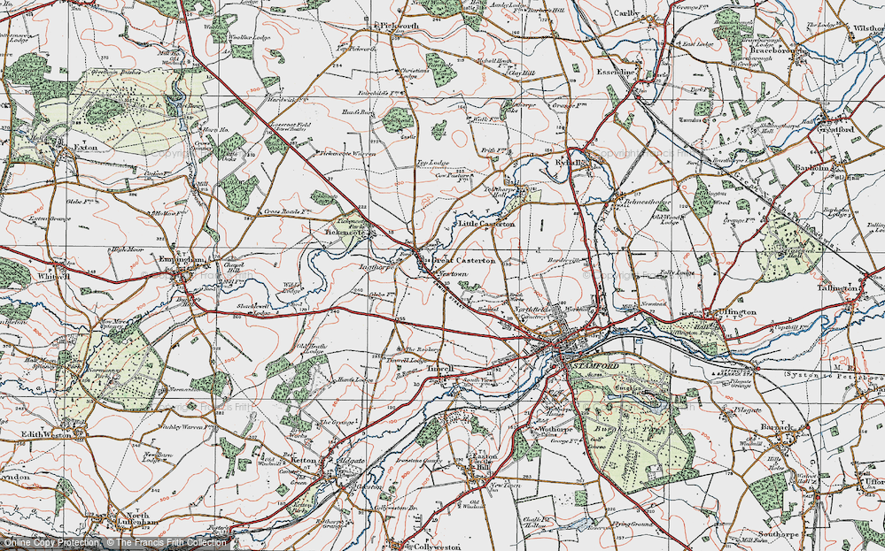Old Map of Toll Bar, 1922 in 1922