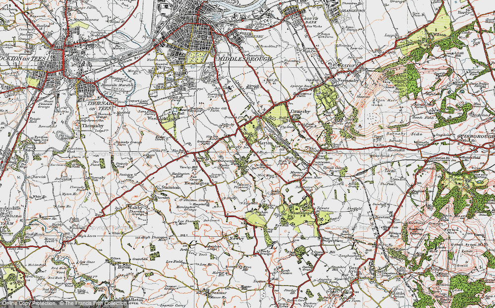 Old Map of Tollesby, 1925 in 1925