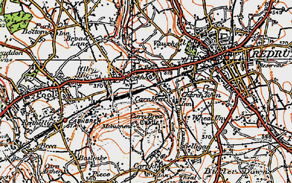 Old map of Tolskithy in 1919