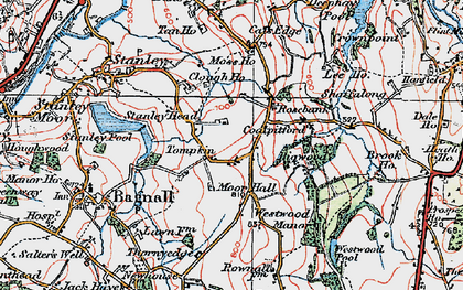 Old map of Tompkin in 1921