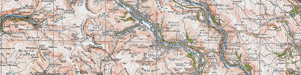 Old map of Ton Pentre in 1923