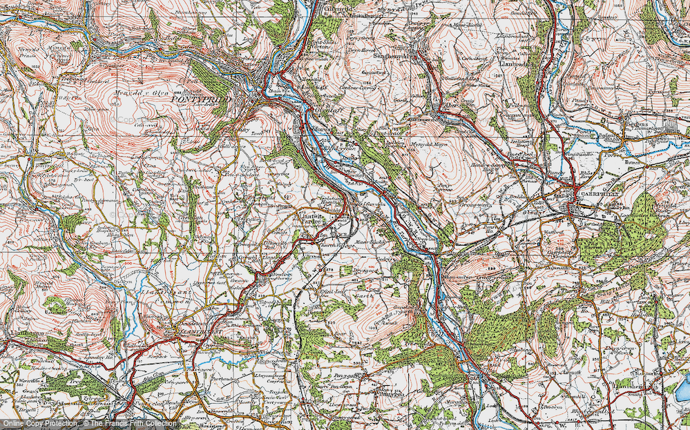 Old Map of Ton-teg, 1919 in 1919