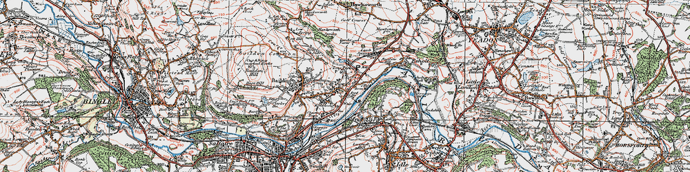 Old map of Tong Park in 1925