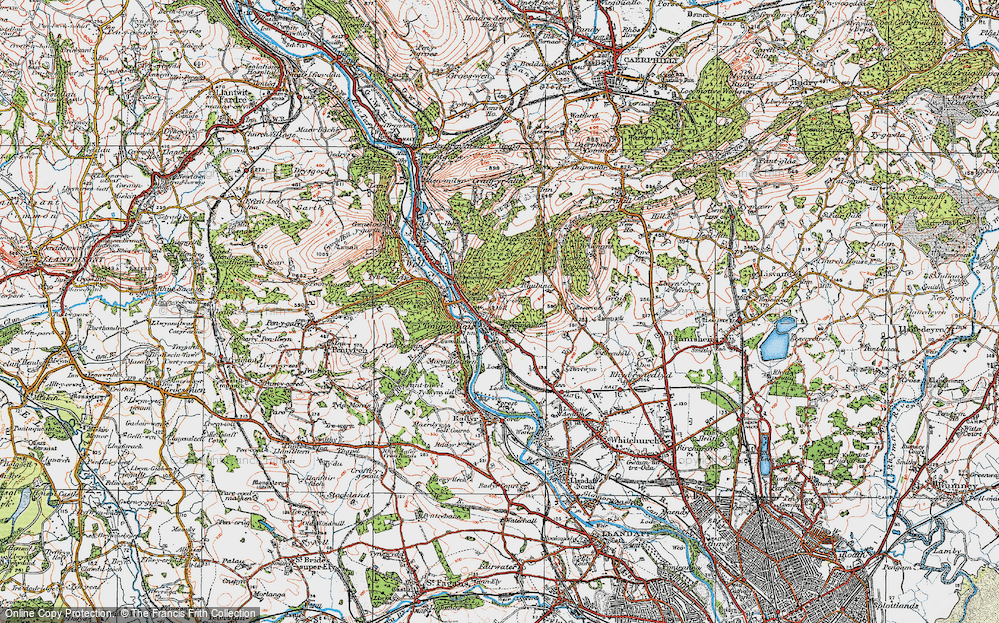 Old Map of Tongwynlais, 1919 in 1919