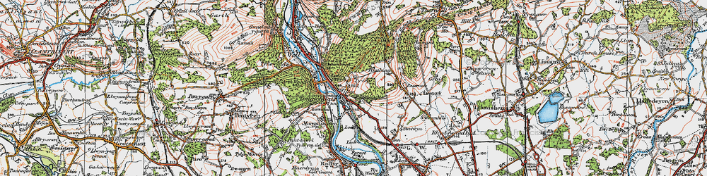 Old map of Tongwynlais in 1919
