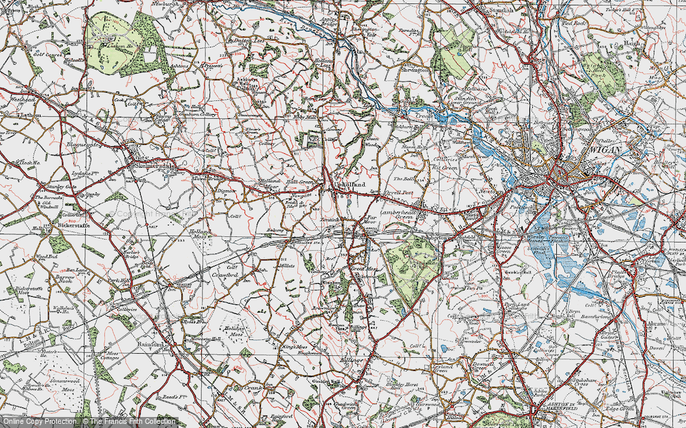 Old Map of Tontine, 1924 in 1924