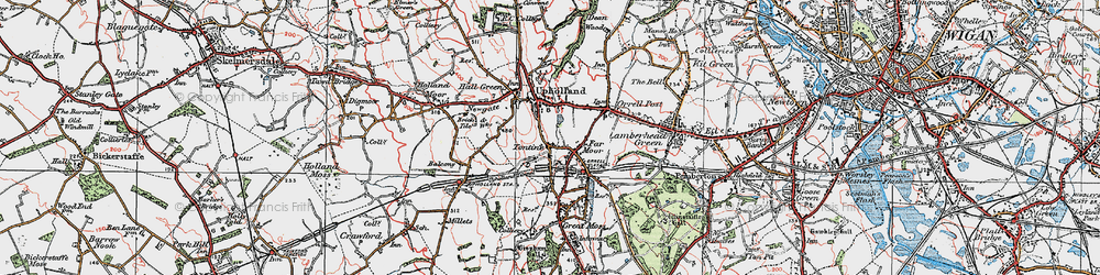 Old map of Tontine in 1924