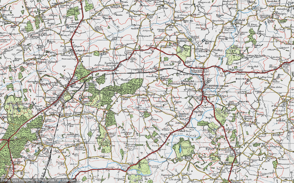 Old Map of Toot Hill, 1920 in 1920