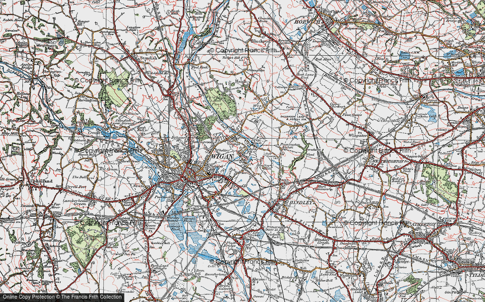 Old Map of Top Lock, 1924 in 1924