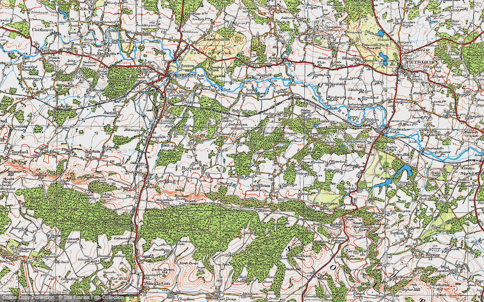 Old Map of Topleigh, 1920 in 1920