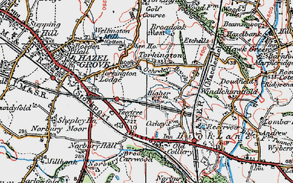 Old map of Torkington in 1923