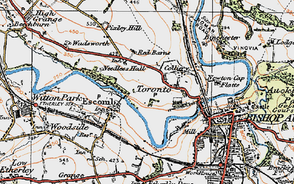 Old map of Toronto in 1925