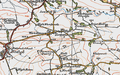 Old map of Torpenhow in 1925