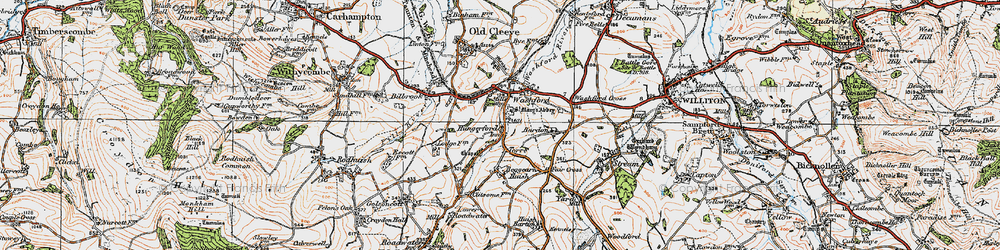 Old map of Torre in 1919